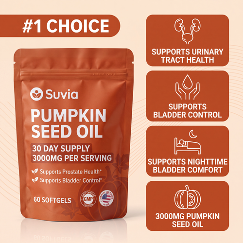 Suvia Pumpkin Seed Oil Softgels